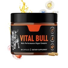Vital Bull - Fórmula natural para hombres de bienestar y vitalidad - 60 cápsulas/botella