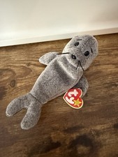 Slippery The Seal Stuffed Plush Toy Birth January 1998 Ty Retired Beanie Baby