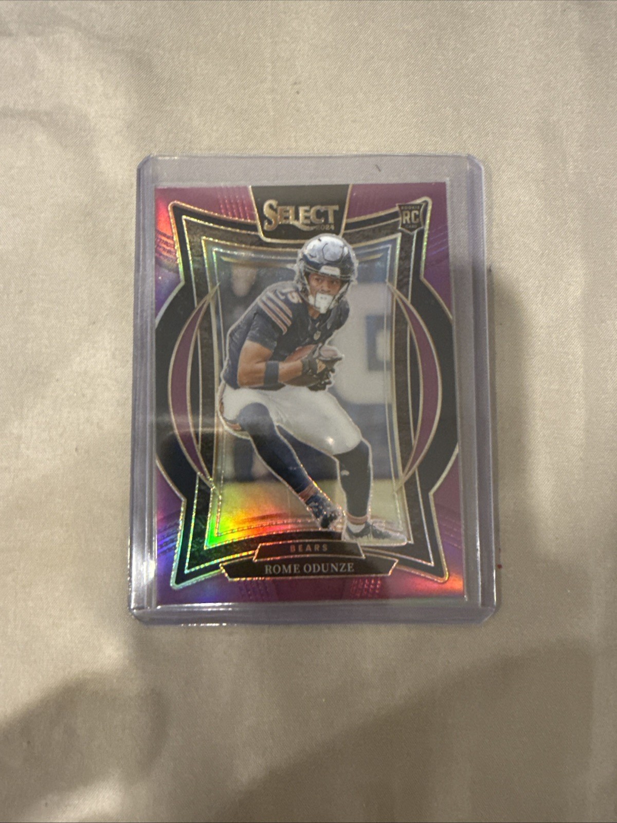 2024 Panini Select #3 Rome Odunze Purple Concourse Level Prizm Rookie /75 RC
