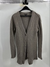 James Perse Los Angeles Womens Gray Long Sleeve Knitted Cardigan Sweater Size 2