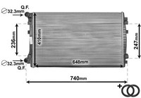 VAN Wezel MotorküHler Mit Rohrleitung FüR Seat Leon VW Golf VII Audi A3 Skoda