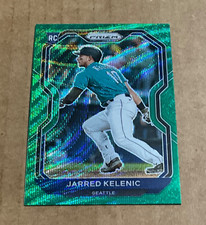 2021 Panini Prizm # 81 Jarred Kelenic Rookie Green Wave Prizm Seattle Mariners