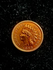 1898 Indian Head Cent Penny, Great Color, Choice AU++. Great for a collection.