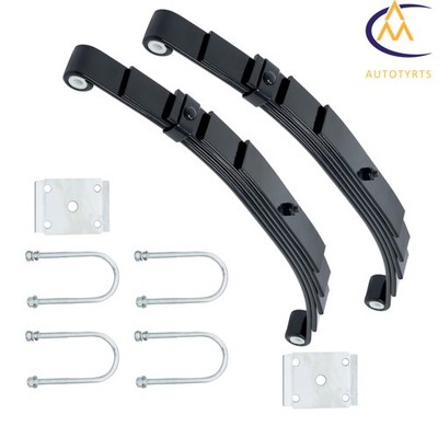 3000lb 5 Leaf Springs 6000lb Single Trailer Axle Suspension w/ U-bolt Hanger Kit