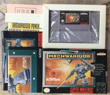 Mech Warrior Near Mint! Complete CIB - Super Nintendo System SNES