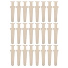 24PCS DIY Swords Wood Crafts to Paint, Paintable Unfinished Wooden Slices for