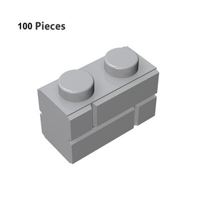 Part 98283 Brick Special 1x2 with Masonry Brick Profile Building Pieces Bulk Lot