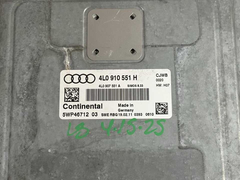 G2U 2011 Audi Q7 ECU ECM Engine Control Module 30 Supercharged V6 4L0910551H Foto 2 de 4