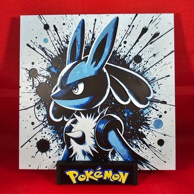 Blue Fighter Creature 3D Wall Art Anime Inspired DisplayBold 3D 