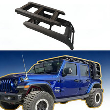 Heavy Duty Roof Rack Side Ladder Side Step For 2018-2025 2026 Jeep Wrangler Jl