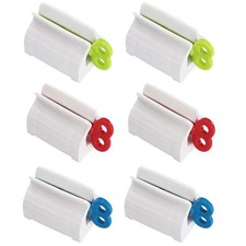 6 Pcs Toothpaste Squeezer Rotate Dispenser Rolling Tube Holder Stand Jafirous
