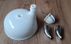 Vtg Original Sunbeam Mixmaster Mixer Milk Glass Bowl Spout Reamer Replacements