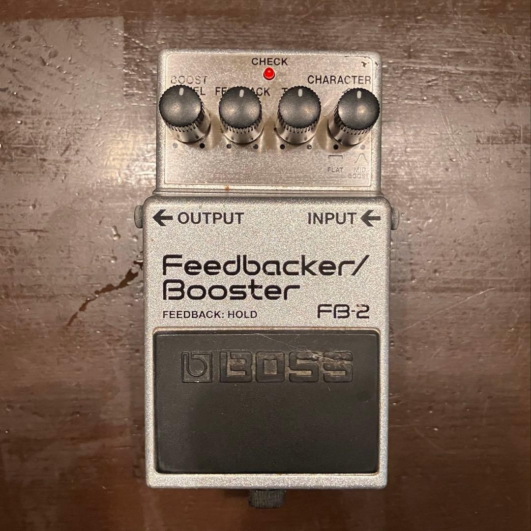 BOSS FB-2 Feedbacker Booster Guitar Effects Pedal Vintage Tested