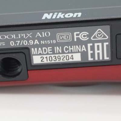 N-mint]Nikon COOLPIX A10 Red 16.1MP 5x Zoom Compact Digital Camera