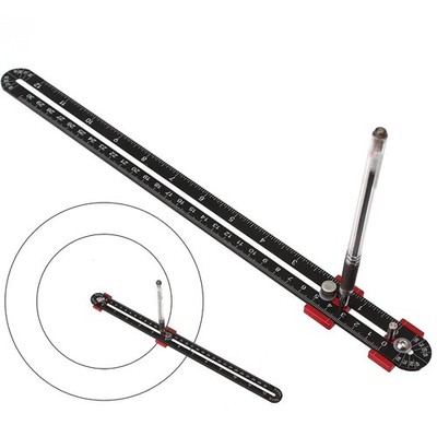 300mm Woodworking Compass Tool, Large Scribing Black 