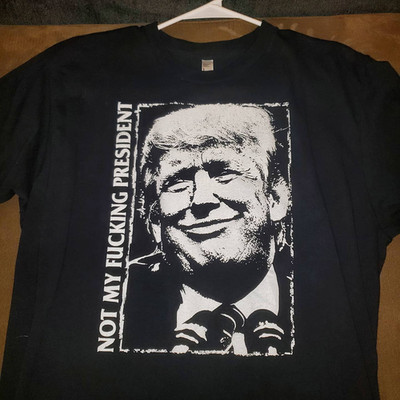NOFX Trump Is Not My President Black White Unisex T Shirt