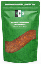 Authentic Sichuan Chili Flakes 16 Ounces, Medium Hot, Szechuan Crushed Red Peppe