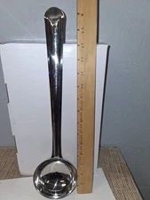 100 % Stainless Steel Ladle Round / daal server / kadchi - 15 Inch length
