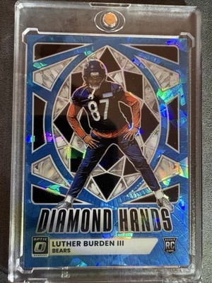 Panini Donruss Optic Diamond Hands Ice Prizm Luther Burden III RC #5/55 Bears