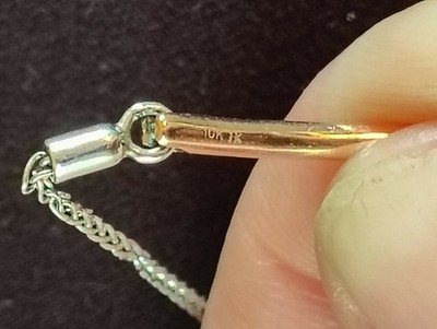 Kay Jewelers '' Love + Be Loved'' 10kt Rose gold 1/4tw natural Diamond, Silver