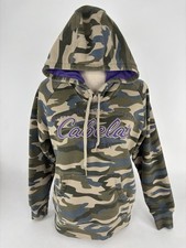 Cabela s Camouflage Logo Pocketed Hooded Sweatshirt Women s Size Medium