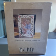 Handpainted Floral Photo Album with Rose Detail - New