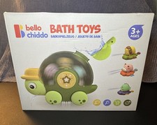 NIB Bello Chiddo Set Of Bath Toys Turtle Lion Ages 3 