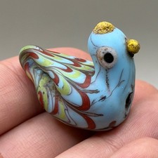 Wonderful Ancient Roman Mosaic Glass Bird Bead