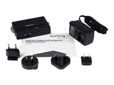 StarTechcom VGA to Composite or S-Video Converter Adapters VGA2VID