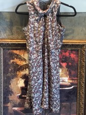 Loft Floral Mock Neck Sleeveless Dress Halter Multicolor Size 0 Petite