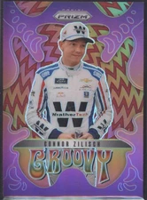 2025 Panini Prizm NASCAR | Connor Zilisch #12 Rookie | Groovy SP Red Prizm /99