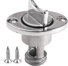 Oval Garboard Drain Plug,Marine 316 Stainless Steel Drain Plug Fits 1" Hole,With