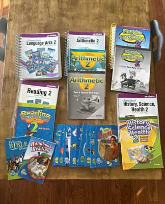 Abeka Grade 2 Parent-Led Homeschool Curriculum Teacher Books Set +charts+readers