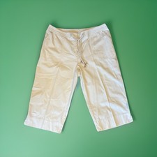 Lauren Ralph Lauren Women's Ivory Cropped Wide Leg Pants 20" Inseam Size 22W