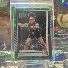 OLIVIA MILES 2025-26 Donruss Rated Prospect Holo Green Laser  WNBA Lynx  #89