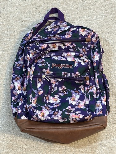 JanSport Cool Student 17.5" Backpack - Purple, 100% Recycled Polyester, Durable School & Travel Pack