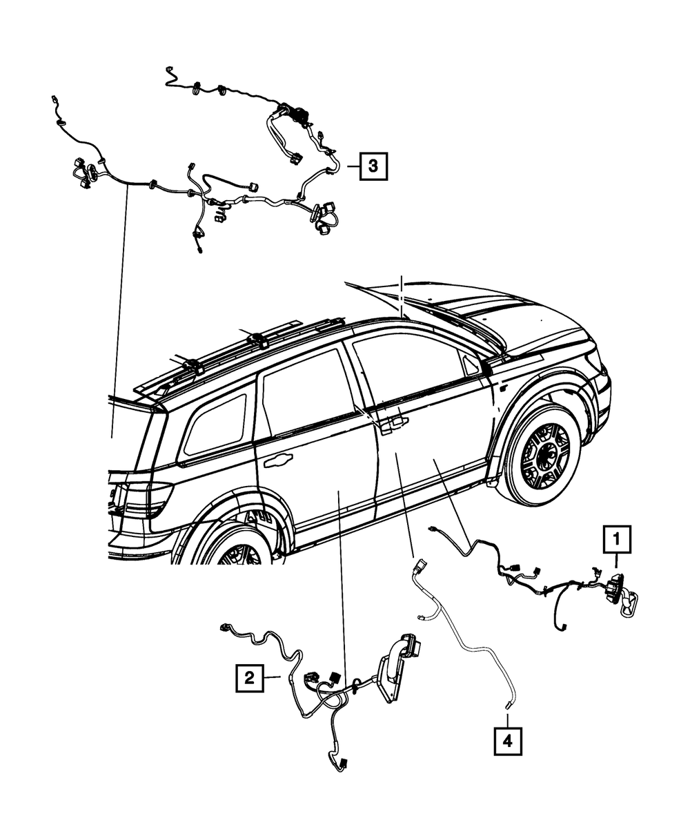 Genuine Mopar Lift-Gate Wiring 68066861AH