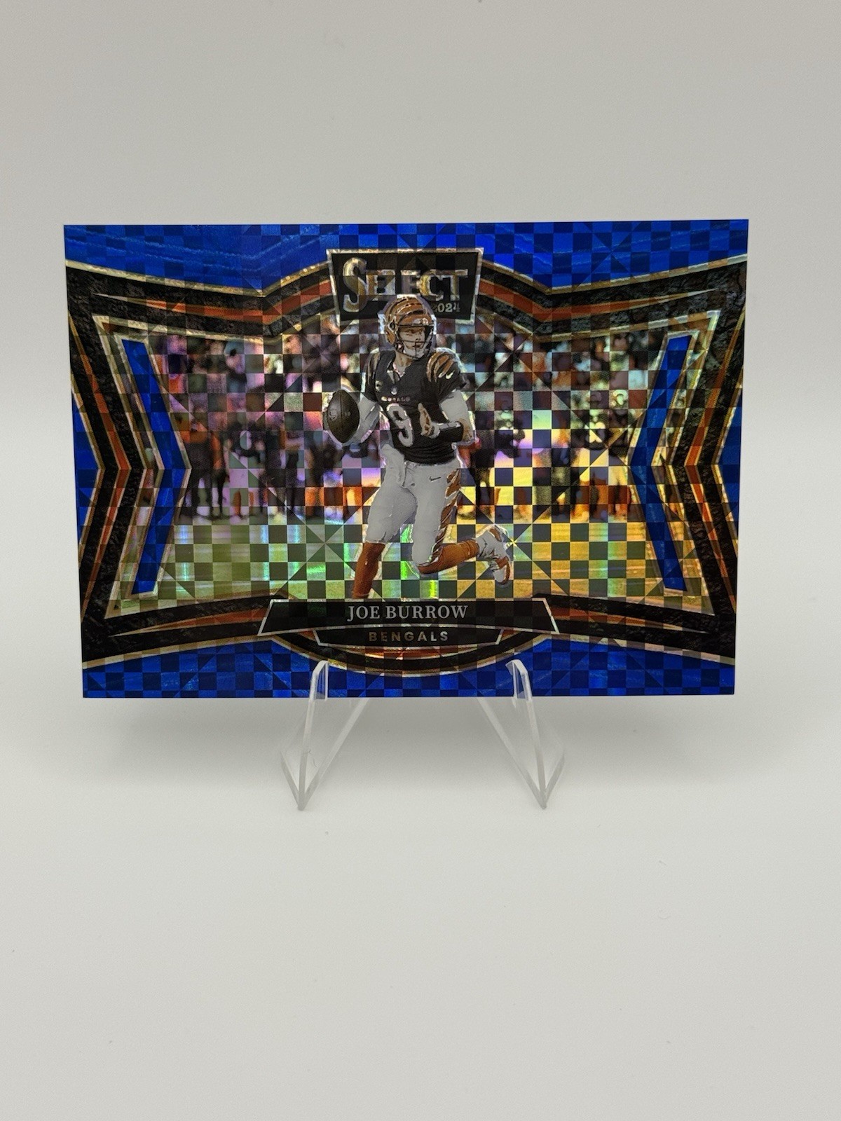 2024 Panini Select - Field Level Joe Burrow #463 Blue Prizm 60/75 CLEAN