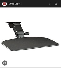 Bush Business Furniture Articulating Keyboard Tray with Galaxy Finish