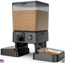Automatic Cat Feeder for 2 Cats, 20 Cups/5L Timed Dry Food Dispenser