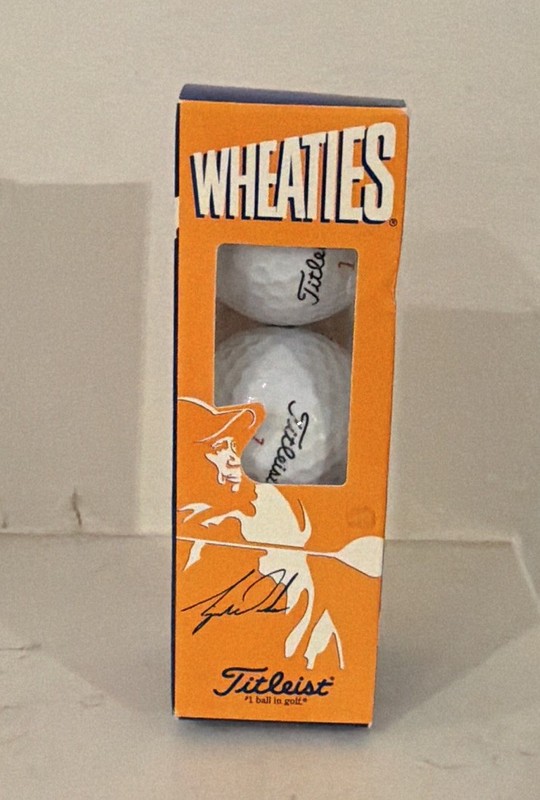 Titleist Wheaties Autographed Golf Ball Boxed Set Original Signed