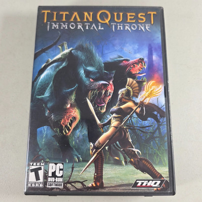 Titan Quest: Immortal Throne PC DVD ROM 2007 Expansion   Requires Titan Quest