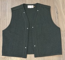 Filson Mackinaw Wool Snap-In Vest Liner | Size 48 | Style 21 | Made in USA | EUC