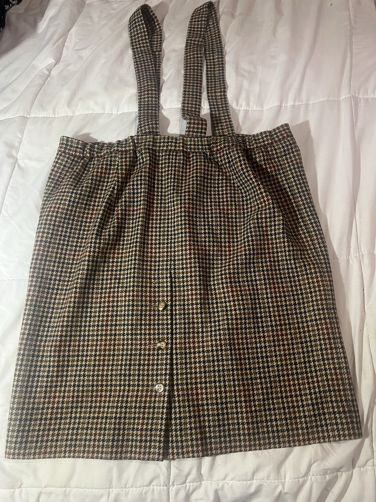 VTG Pendleton Knockabout Wool Suspender Skirt Hou… - image 5
