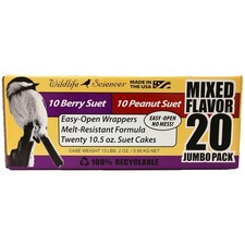 Quality 10.5 oz. Suet Cakes Mix Pack for Wild Birds