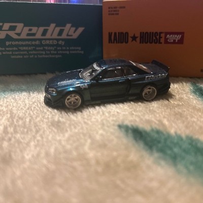 KAIDO HOUSE MINI GT 074 NISSAN SKYLINE GT-R (R34) KAIDO WORKS GREDDY V1 KHMG 074