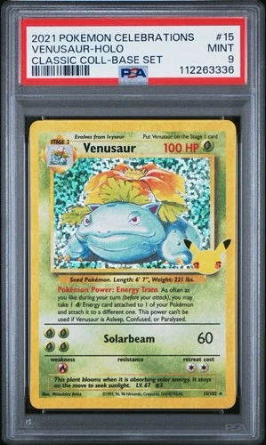 Venusaur # 15/102 | Pokemon TCG - 2021 Celebrations | PSA 9 Mint