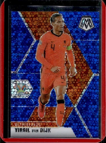 2021 Panini Mosaic UEFA EURO Virgil van Dijk Circles Blue #/99 Netherlands