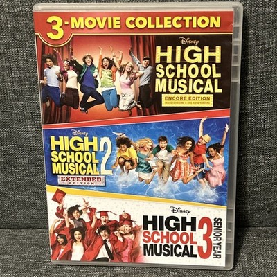 High School Musical: 3-Movie Collection DVD Disney Encore Extended Senior 1 2 3