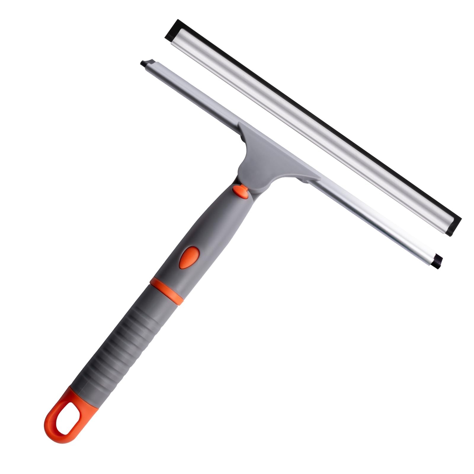 Shower Squeegee for Glass Doors All-Purpose Anti-Slip Window with 2 Blades